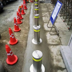 安世科 全自動防撞柱 手提柱 防沖撞設施 升降柱廠家