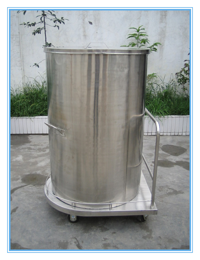 不銹鋼罐體推車(chē)_副本