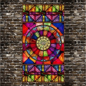 KTV酒吧茶餐廳藝術(shù)建筑玻璃山水畫屏風(fēng)窗戶陽臺有機(jī)玻璃廠