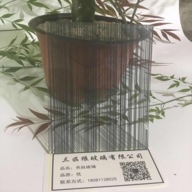 夾絲玻璃鋼化夾絲玻璃山水畫屏風(fēng)窗戶陽臺夾絲玻璃