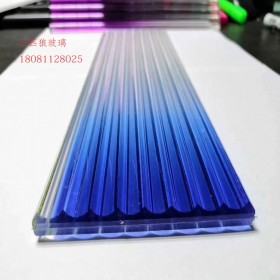 成都廠家定制直銷(xiāo)酒店賓館淋浴房用隔斷白色漸變鋼化夾膠玻璃