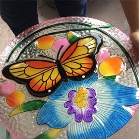 明珠藝術家裝工裝玻璃激光內雕玻璃隔音隔熱 門窗定制上門安裝