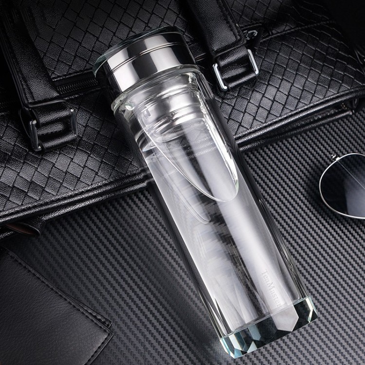 茶馬仕清華鉆石底水晶玻璃杯 TM957-320 320ml杯子批發(fā)代理 富光玻璃杯團購印字