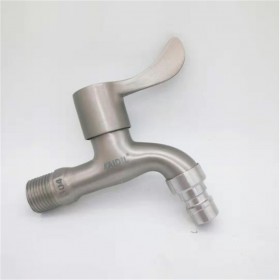 廠家直銷(xiāo)4分銅芯快開(kāi)水嘴拉絲304尖嘴不銹鋼同款洗衣機(jī)尖咀水龍頭