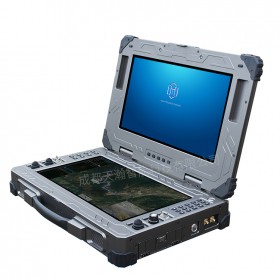 無(wú)人車(chē)雙屏筆記本地面站帶搖桿