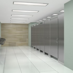 四川辦公大樓廁所隔斷 高密度板材廁所隔斷