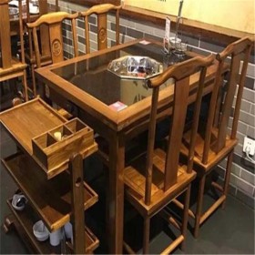 定制中餐桌無(wú)煙火鍋店桌椅