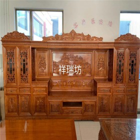 藏式電視柜四川家具廠家成都定制藏式家具佛龕實(shí)木客廳電視柜定制實(shí)木電視柜