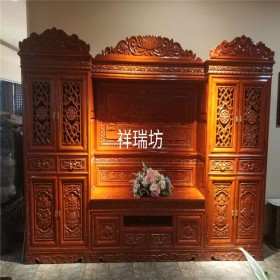 多功能藏式電視柜 實(shí)木電視柜 定制藏式電視機(jī)墻柜 藏式家具廠家定制