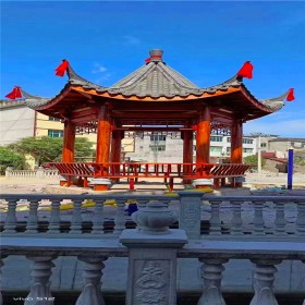 花園別墅小區(qū)防腐木休息亭  造型美觀(guān)使用壽命長(zhǎng)