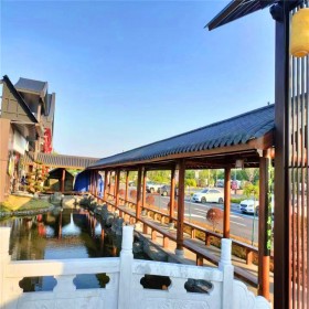 實(shí)木文化長(zhǎng)廊戶(hù)外庭院古建木制回廊 公園防腐木長(zhǎng)廊涼亭 上門(mén)安裝