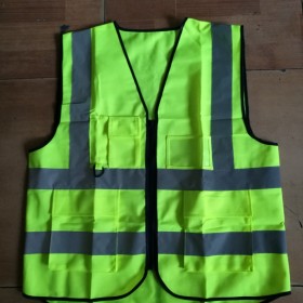 反光安全背心工地施工馬甲路政交通巡邏衣夜間環(huán)衛(wèi)馬夾印字logo