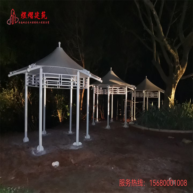景觀膜結(jié)構(gòu)工程別墅泳池遮陽棚景區(qū)公園涼亭 張拉膜看臺(tái)定制