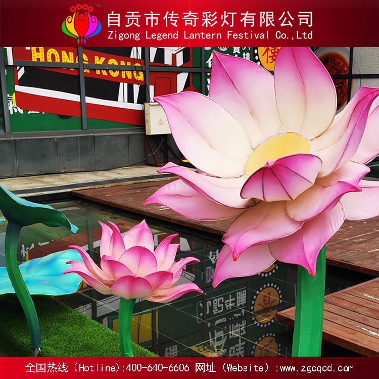 戶外傳統(tǒng)燈會(huì)廠家直銷(xiāo)各類(lèi)LED荷花絲綢燈