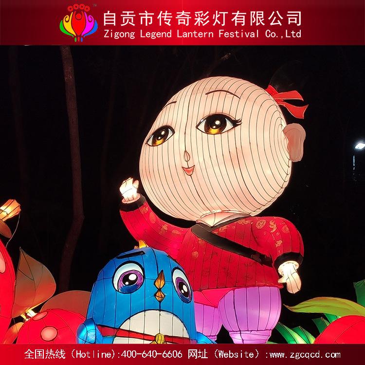 來圖定制設(shè)計(jì)安裝傳統(tǒng)自貢燈會(huì)戶外大型花燈展