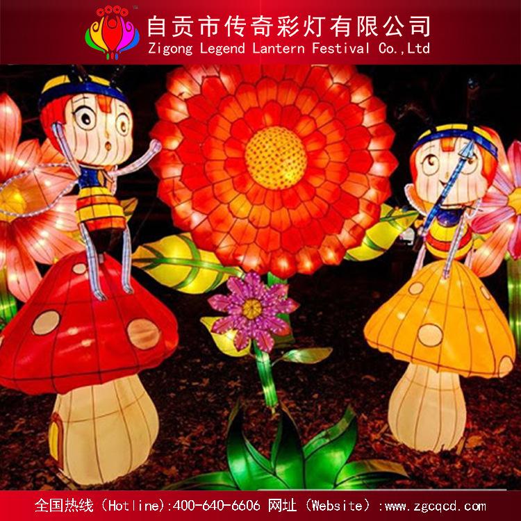 游樂園戶外卡通燈展來圖定制設(shè)計(jì)制作各類自貢花燈
