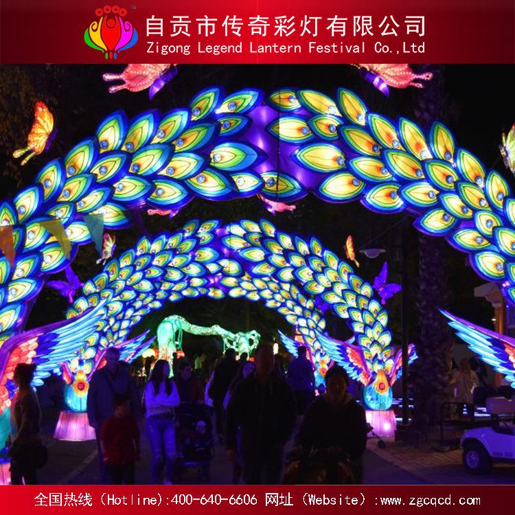 造型立體燈籠定制 自貢燈會廠家 傳統(tǒng)燈展 游樂園節(jié)日裝飾拱門燈