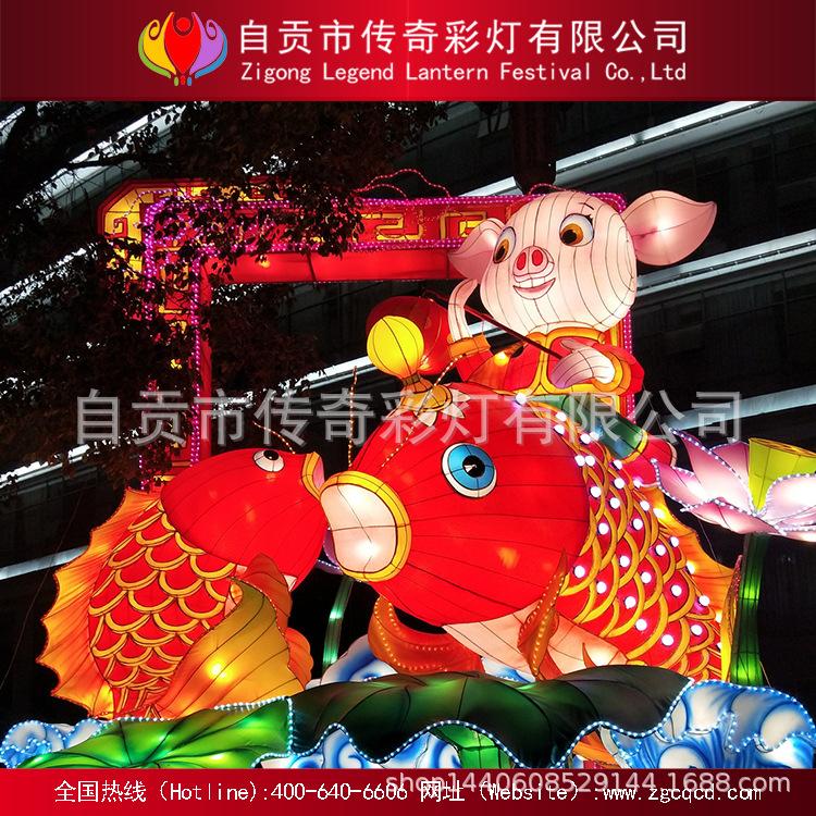 自貢大型彩燈制作企業(yè)，民間純手工藝打造精品，生肖動(dòng)物精品燈組