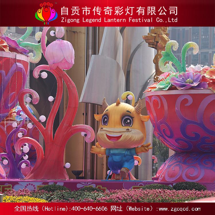 戶外防水織布自貢燈展卡通動(dòng)物類節(jié)日花燈