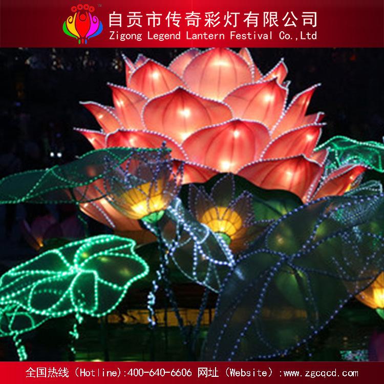 自貢廠家直銷設計制作傳統(tǒng)自貢燈會織布花燈