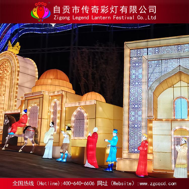 主題卡通戶外燈展元宵節(jié)防水駱駝動物燈