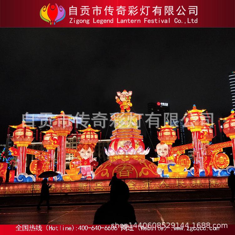 春節(jié)元宵節(jié)日氛圍營造 大型燈盞策劃 設(shè)計 制作 安裝自貢花燈展