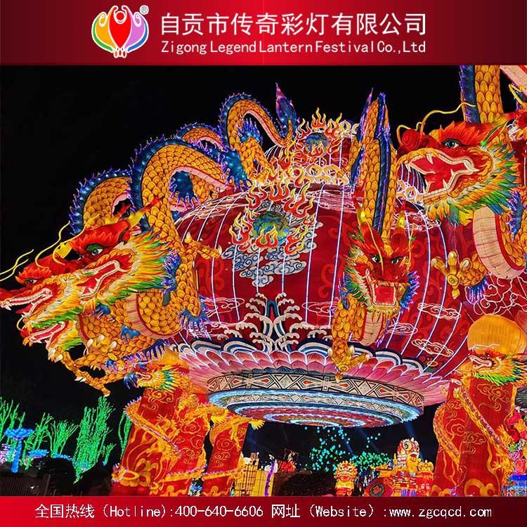 2021牛年彩燈花燈設(shè)計(jì)制作傳統(tǒng)春節(jié)燈會(huì)自貢燈會(huì)大門龍燈燈籠廠家
