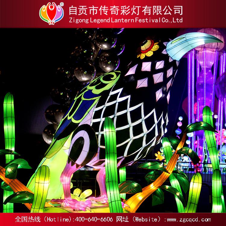 設(shè)計(jì)策劃制作自貢傳統(tǒng)燈會(huì) 卡通鳥主題燈動(dòng)物彩燈 led烏鴉 工藝燈