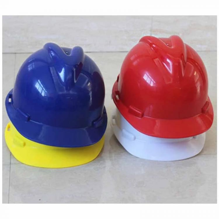成都榮裕PE加厚V型塑料安全帽廠家 工地廠房倉庫防砸安全帽批發(fā) 抗擊打頭盔288型