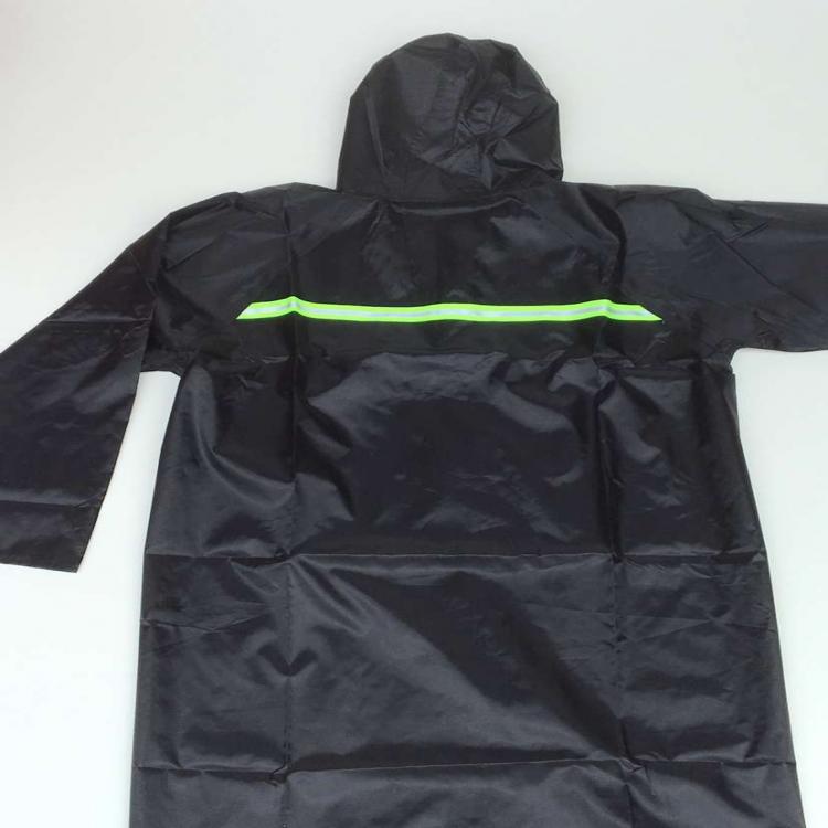 成都普通牛津布拉鏈長款單件反光雨衣騎行徒步雨衣工地施工戶外執(zhí)勤
