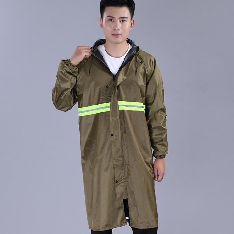 成都華達(dá)尼牛津布拉鏈長款單件反光雨衣騎行徒步雨衣工地施工戶外執(zhí)勤
