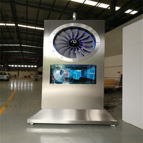 立式航空時鐘廣告柜   戶外廣告機  液晶高亮防水多媒體室外電視宣傳屏