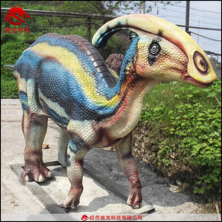 仿真副櫛龍樹脂雕塑大型恐龍模型公園景區(qū)博物館科普恐龍公園設計制作公司