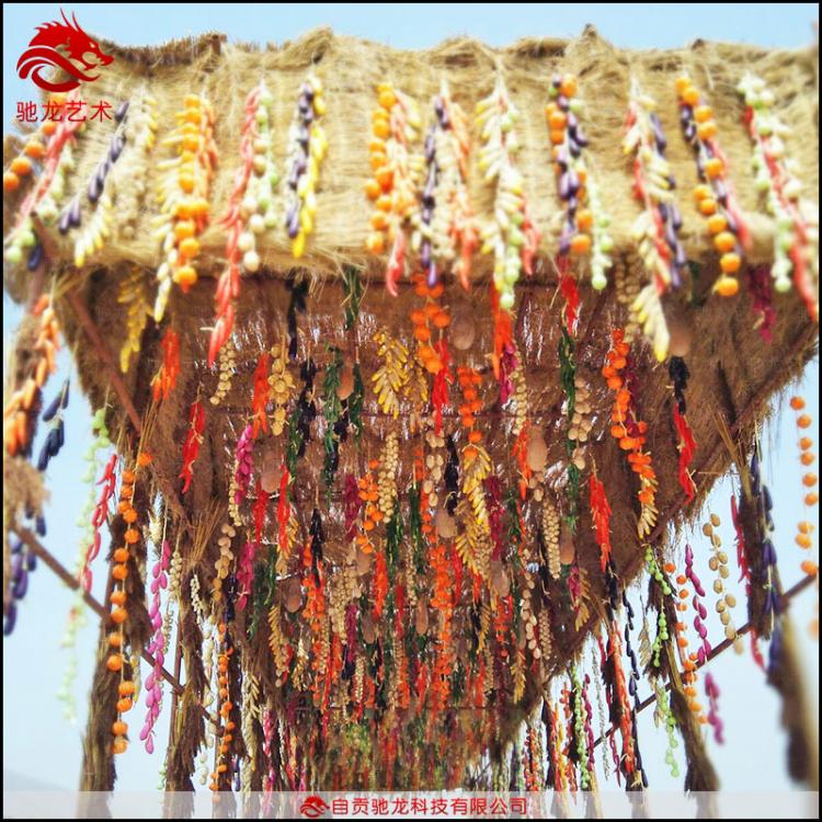 成都農民豐收節(jié)設計施工展品定做農耕文化稻草人定做糧倉草雕農產品