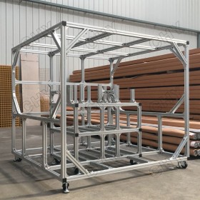 工業(yè)鋁合金型材框架定制 鋁合金型材架子 車間設備防護罩定制 成都鋁型材批發(fā)