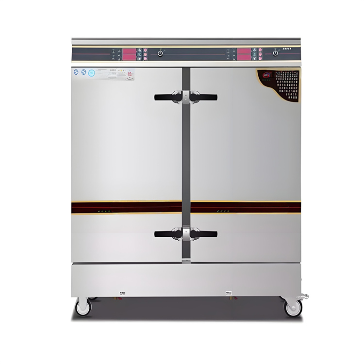 雙門電熱蒸飯/蒸飯柜商用食堂電熱燃?xì)怆p門蒸飯車全自動
