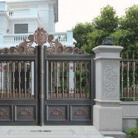 成都專業(yè)定制別墅庭院大門 新中式庭院門 鋁藝別墅自動(dòng)庭院大門 價(jià)格優(yōu)惠