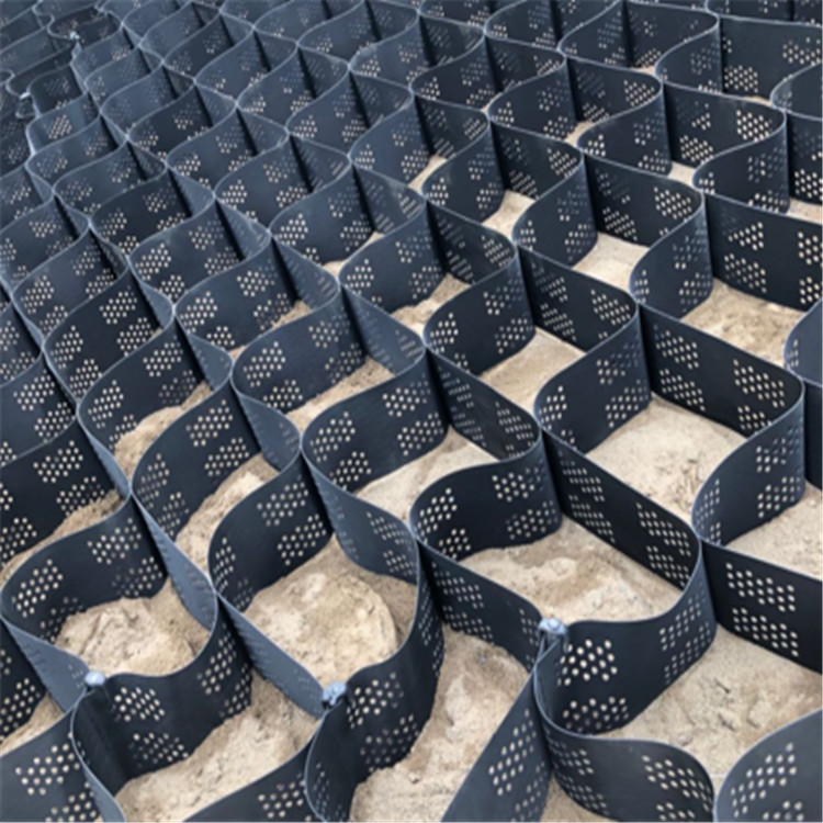 河道固土護(hù)坡土工格室 批發(fā)蜂巢土工格室塑料防泥土流失