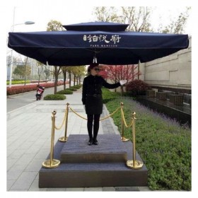 成都 物業(yè)遮陽傘 天堂傘 站崗臺  禮賓桿 戶外庭院傘、方形遮陽傘、休閑戶外遮陽傘、戶外扳手傘可印刷LOGO定制顏色