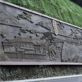 大型玻璃鋼仿銅浮雕定制段銅砂巖鑄銅校園壁畫(huà)背景墻人物雕塑