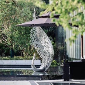 地產(chǎn)示范區(qū)不銹鋼切割鏤空雕塑 景觀小品 景觀雕塑設(shè)計(jì)制作安裝一體