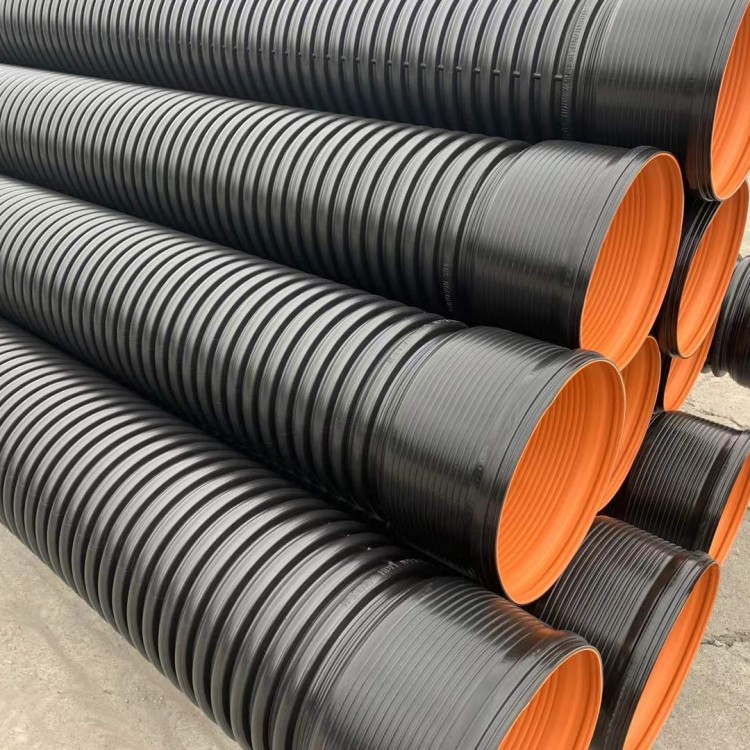 宜賓HDPE雙壁波紋管國(guó)標(biāo)波紋管300 塑料波紋管體廠家直供