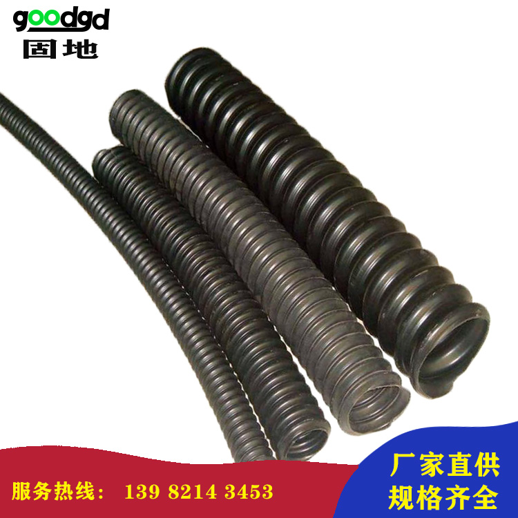 成都碳素波紋管100 穿線波紋管 碳素管 地下直埋電力電纜保護(hù) pvc螺旋波紋管固地牌