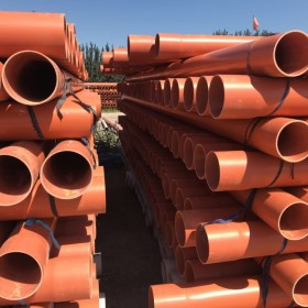 邦達昌都塑料電力管 160CPVC電力管 紅泥管 強電管生產(chǎn)廠家固地管道