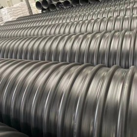 固地鋼帶管 國標300鋼帶波紋管 HDPE鋼帶增強波紋管生產廠家