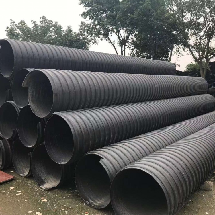 固地管道HDPE鋼帶管 國標300鋼帶波紋管 HDPE鋼帶增強波紋管生產廠家