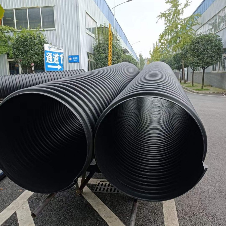 昭通鋼帶管 HDPE鋼帶增強波紋管300 鋼帶纏繞管生產(chǎn)廠家