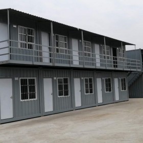 綿陽集裝箱二層大波紋標準箱巖棉防火 活動板房價格