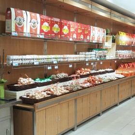 超市雞蛋散裝貨架便利店南北干貨貨架 商超散稱架子小賣部食品展示架