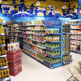 商場超市貨架便利店商品陳列架子金屬款式貨架賣場鐵架子支持定制